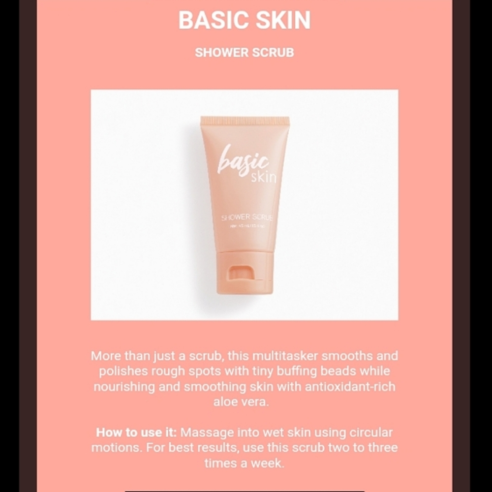 [3/$20]🌻Basic Skin shower scrub
